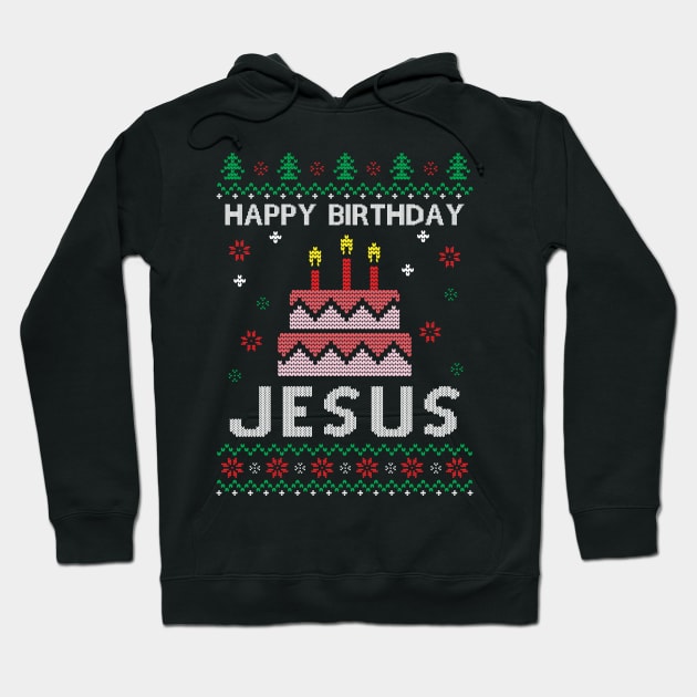 Happy Birthday Jesus Hoodie by MZeeDesigns